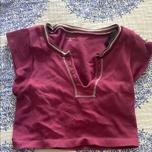 Urban Outfitters  Maroon Short Sleeve Tee